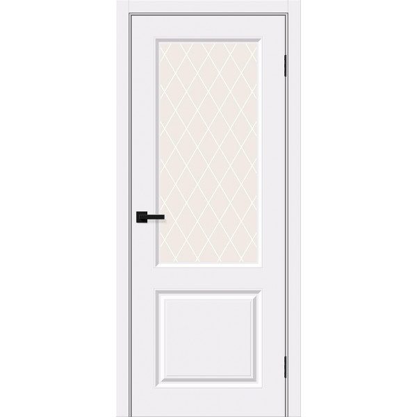 Межкомнатная дверь Скинни-13 White Pro / White Сrystal