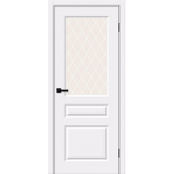 Межкомнатная дверь Скинни-15 White Pro / White Сrystal