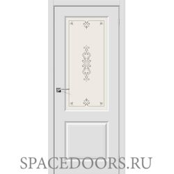 Межкомнатная дверь Скинни-13 П-23 (Белый) / Худ.