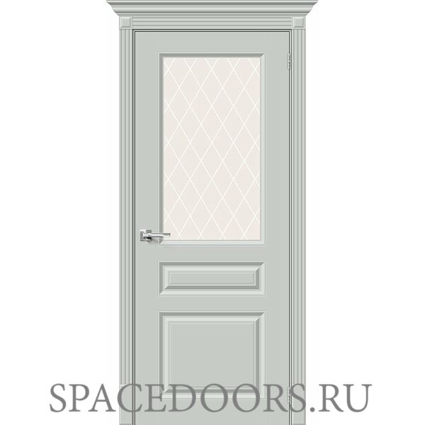 Межкомнатная дверь Скинни-15.1 Grace / White Сrystal