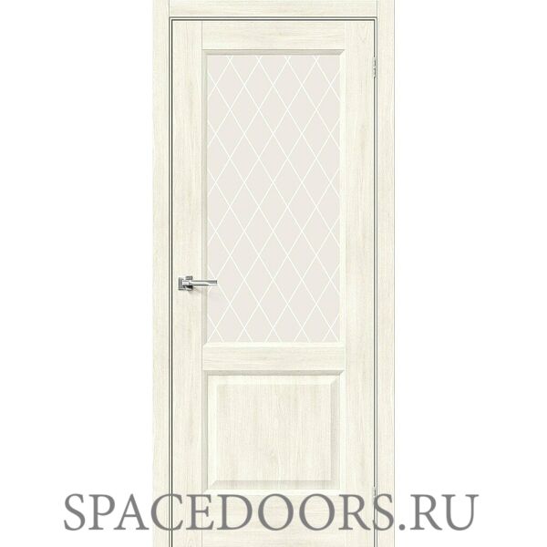 Межкомнатная дверь Неоклассик-33 Nordic Oak / White Сrystal