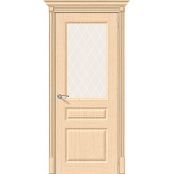 Межкомнатная дверь Статус-15 Ф-22 (БелДуб) / White Сrystal