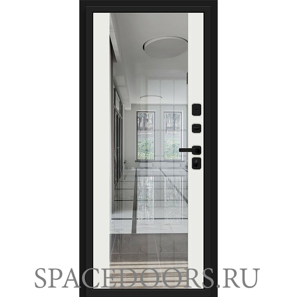 Входная дверь Bravo Матрикс-3 Total Black/Off-white купить в Москве в  интернет-магазине Spacedoors