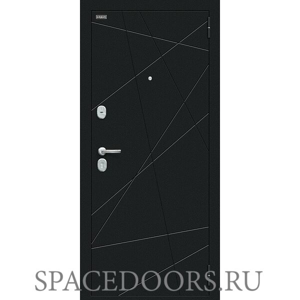Входная дверь Bravo Граффити-5 Букле черное/Look Art