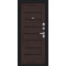 Входная дверь Bravo Техно/BChrome Букле черное/Wenge Melinga