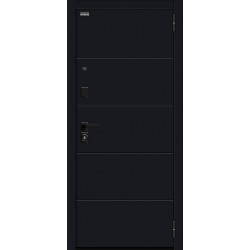 Входная дверь Bravo Флэт/SBlack Black Shell/White Silk