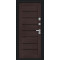 Входная дверь Bravo Техно Д2/BChrome Букле черное/Wenge Melinga