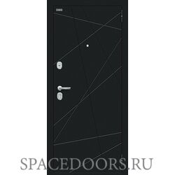 Входная дверь Bravo Граффити-5 Букле черное/Slate Art