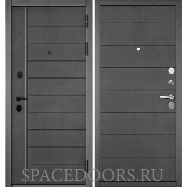 Входная дверь Бульдорс Mass-90 Бетон темный - 136/Бетон темный 9S-135