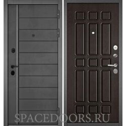 Входная дверь Бульдорс Mass-90 Бетон темный - 136/Ларче темный 111
