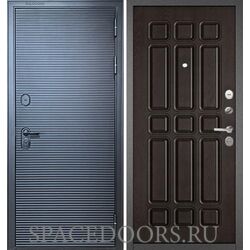 Входная дверь Бульдорс Mass-90 Черный матовый - 181/Ларче темный 111