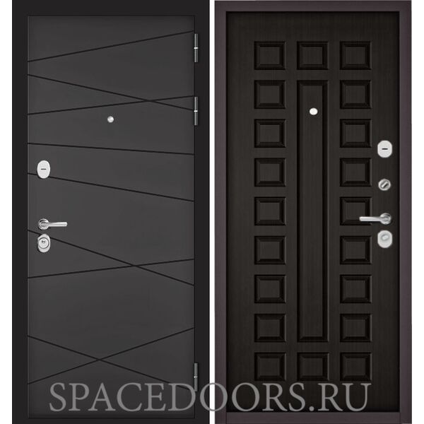 Входная дверь Бульдорс Trust Standart Графит софт 9S-130/Венге 9S-110