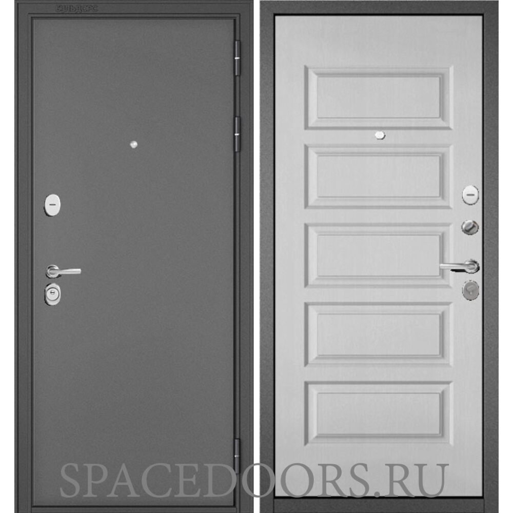 Входная дверь Бульдорс  Trust Standart Букле графит/Дуб светлый матовый 9S-108