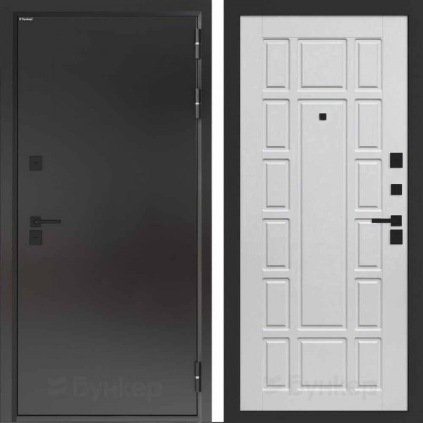 Входная дверь Бункер BN-10 Тепло плюс ФЛ-244 Белое дерево