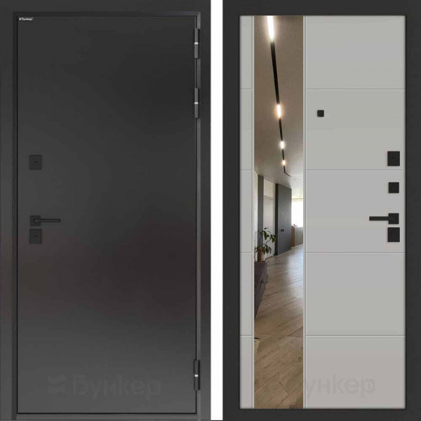 Входная дверь Бункер BN-10 Тепло плюс ФЛЗ-649 Грей софт