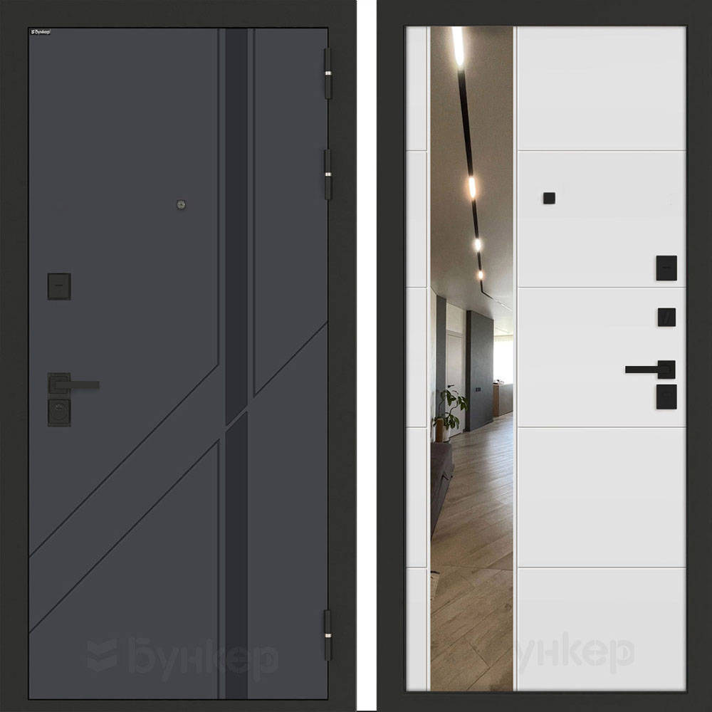 Входная дверь Бункер BN-12 ФЛЗ-649 Белый софт Входная дверь Бункер BN-12 ФЛЗ-649 Белый софт