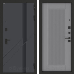 Входная дверь Бункер BN-12 АМСТРОД Серый софт рельеф Входная дверь Бункер BN-12 АМСТРОД Серый софт рельеф