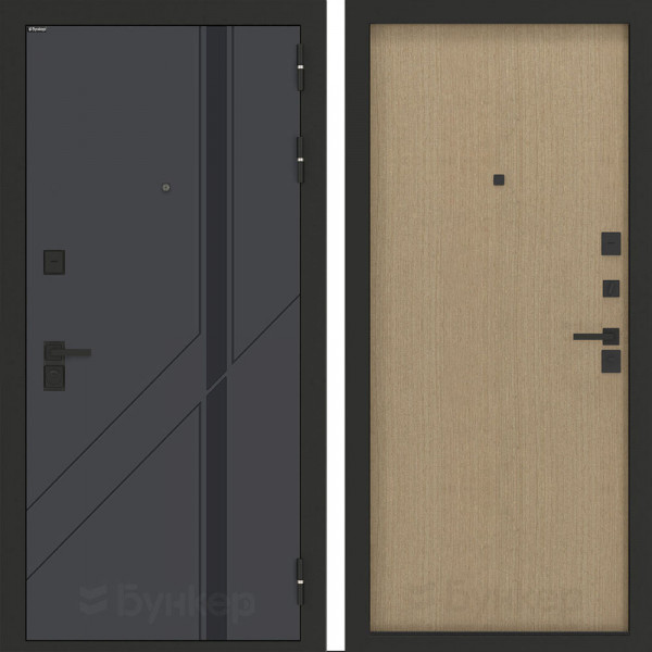 Входная дверь Бункер BN-12 ДВП Венге светлый