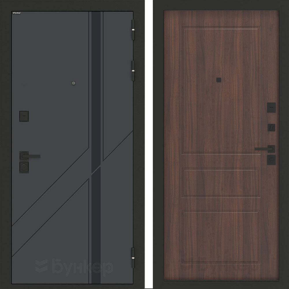 Входная дверь Бункер BN-12 ФЛ-116 Орех бренди Входная дверь Бункер BN-12 ФЛ-116 Орех бренди