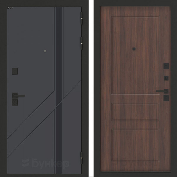 Входная дверь Бункер BN-12 ФЛ-116 Орех бренди