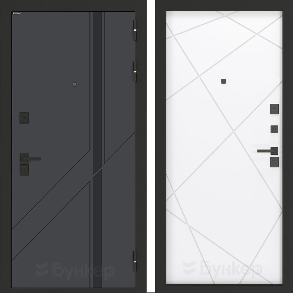 Входная дверь Бункер BN-12 ФЛ-291 Белый софт Входная дверь Бункер BN-12 ФЛ-291 Белый софт