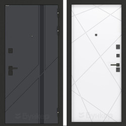 Входная дверь Бункер BN-12 ФЛ-291 Белый софт Входная дверь Бункер BN-12 ФЛ-291 Белый софт