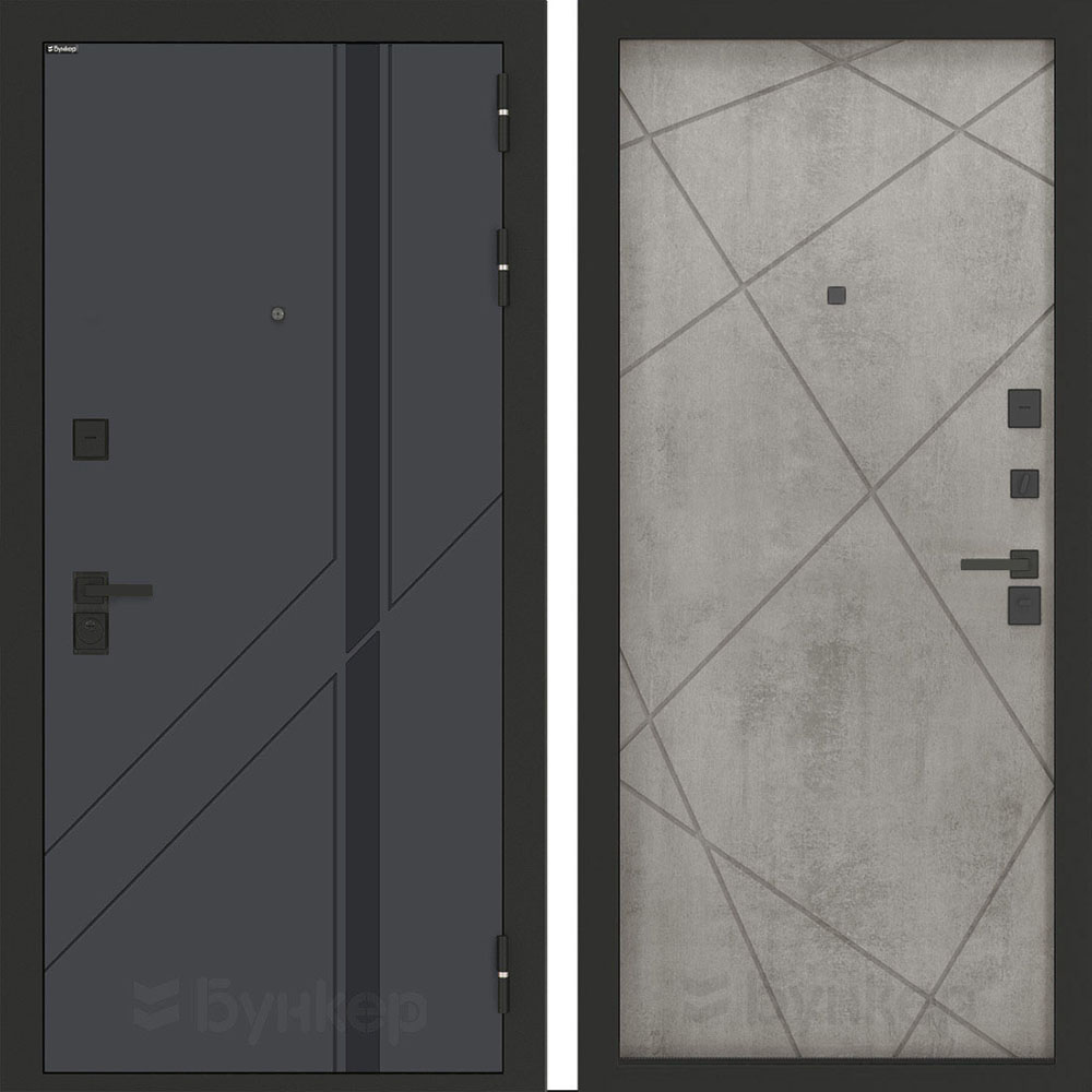 Входная дверь Бункер BN-12 ФЛ-291 Бетон серый (светлый) Входная дверь Бункер BN-12 ФЛ-291 Бетон серый (светлый)