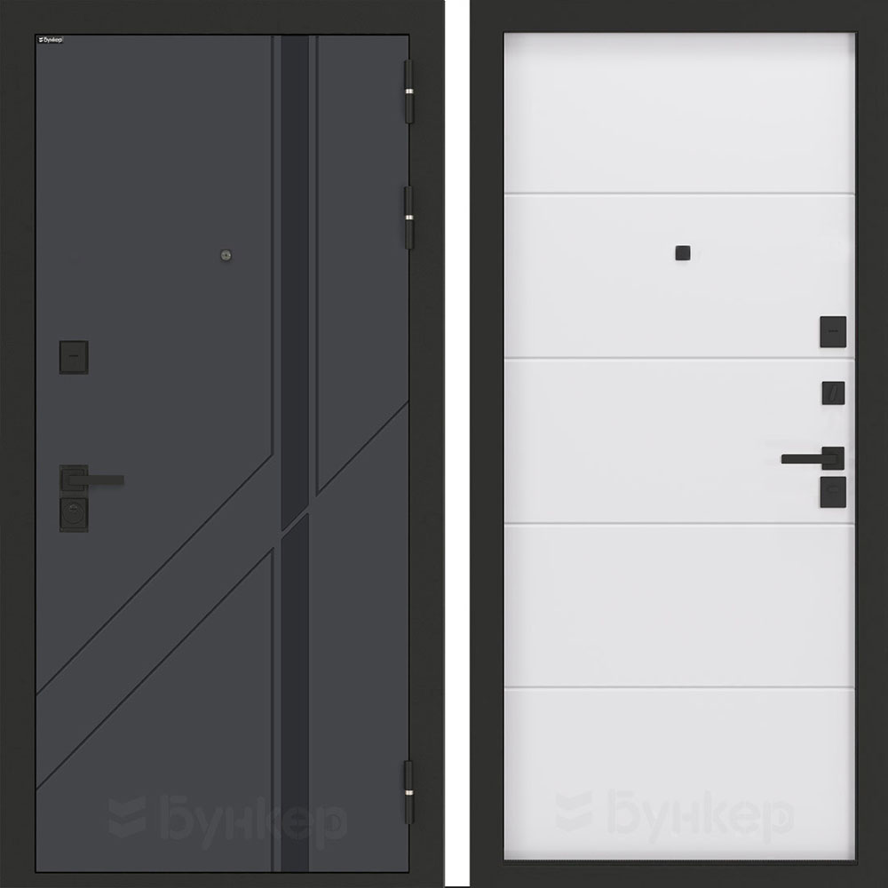 Входная дверь Бункер BN-12 ФЛ-649 Белый софт Входная дверь Бункер BN-12 ФЛ-649 Белый софт