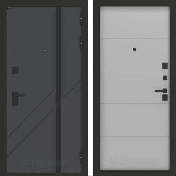 Входная дверь Бункер BN-12 ФЛ-649 Лайт грей софт