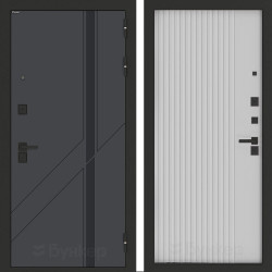 Входная дверь Бункер BN-12 ХОМС Белый софт рельеф Входная дверь Бункер BN-12 ХОМС Белый софт рельеф