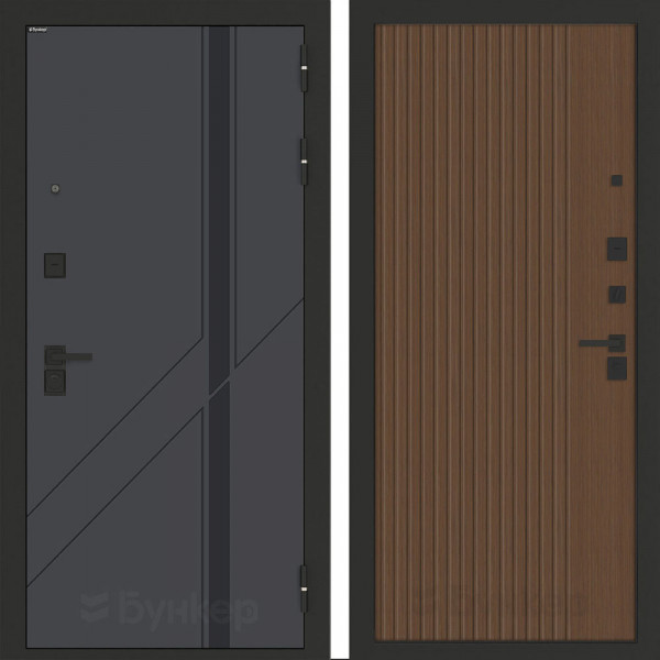 Входная дверь Бункер BN-12 ХОМС Дуб кантри темный