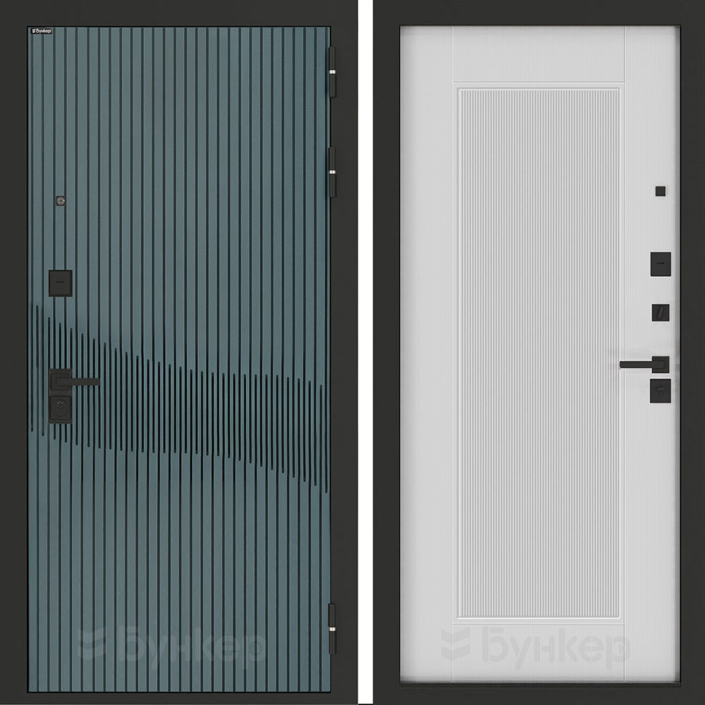 Входная дверь Бункер BN-13 АМСТРОД Белый софт рельеф Входная дверь Бункер BN-13 АМСТРОД Белый софт рельеф