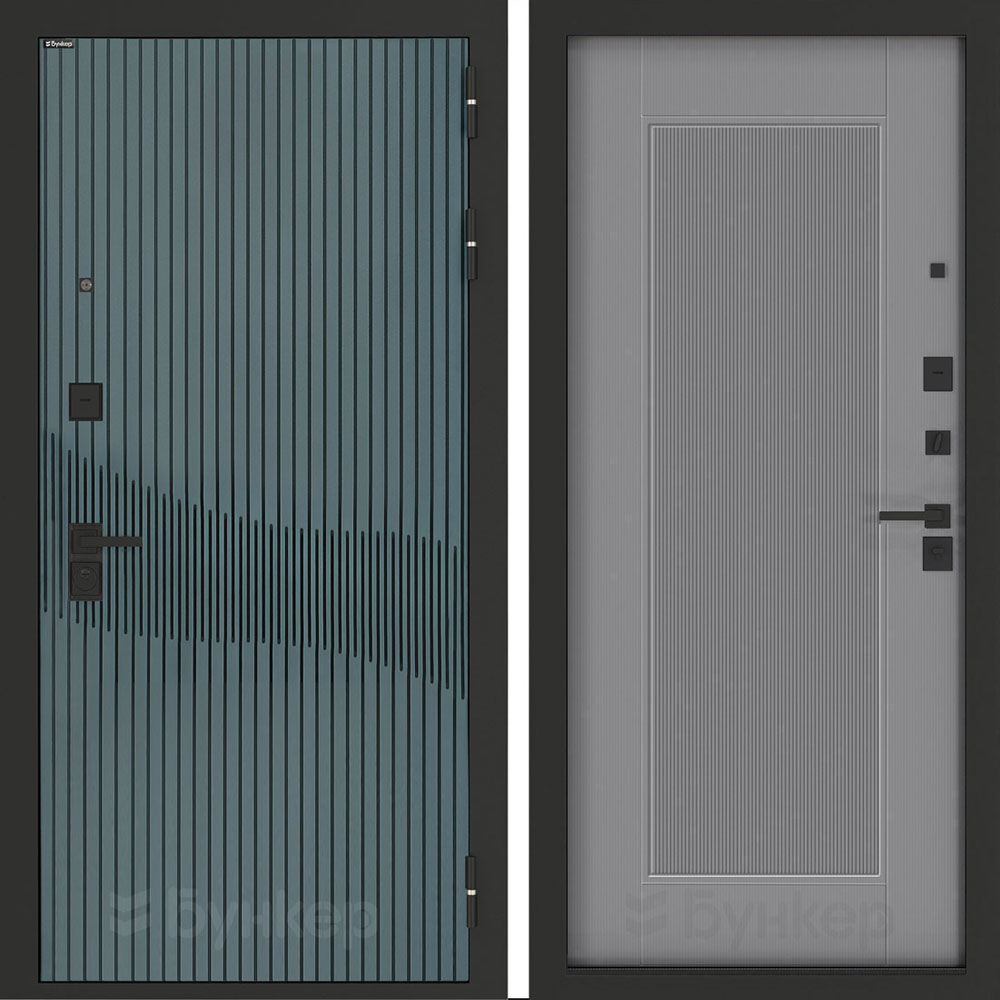 Входная дверь Бункер BN-13 АМСТРОД Серый софт рельеф Входная дверь Бункер BN-13 АМСТРОД Серый софт рельеф