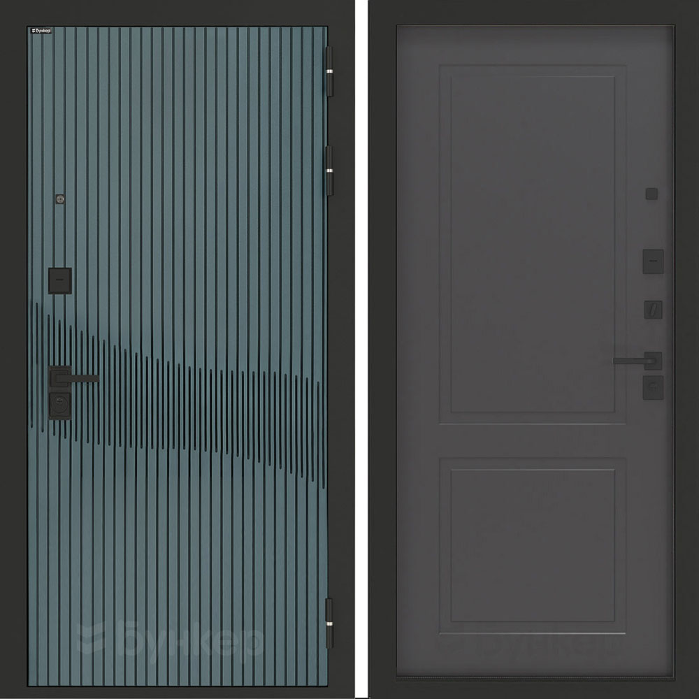 Входная дверь Бункер BN-13 ФЛ-609 Графит софт Входная дверь Бункер BN-13 ФЛ-609 Графит софт