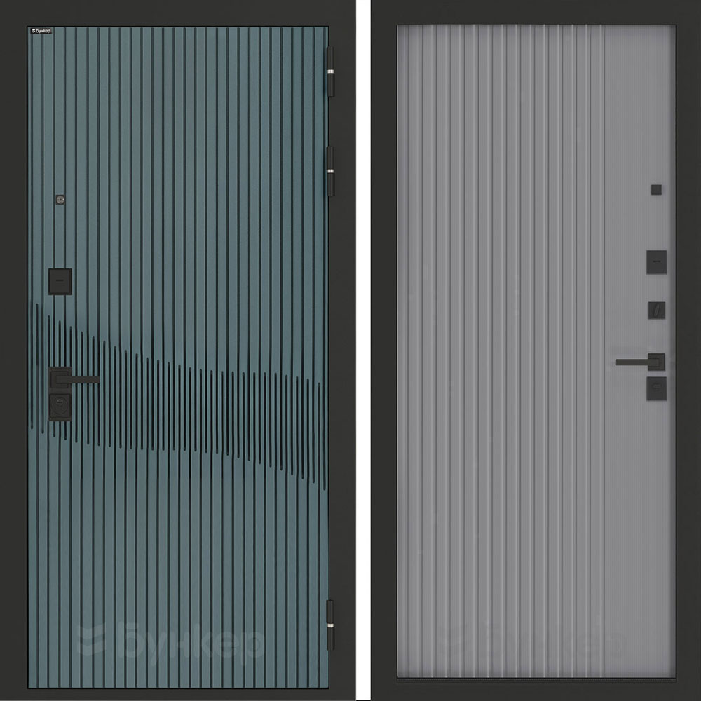 Входная дверь Бункер BN-13 ХОМС Серый софт рельеф Входная дверь Бункер BN-13 ХОМС Серый софт рельеф