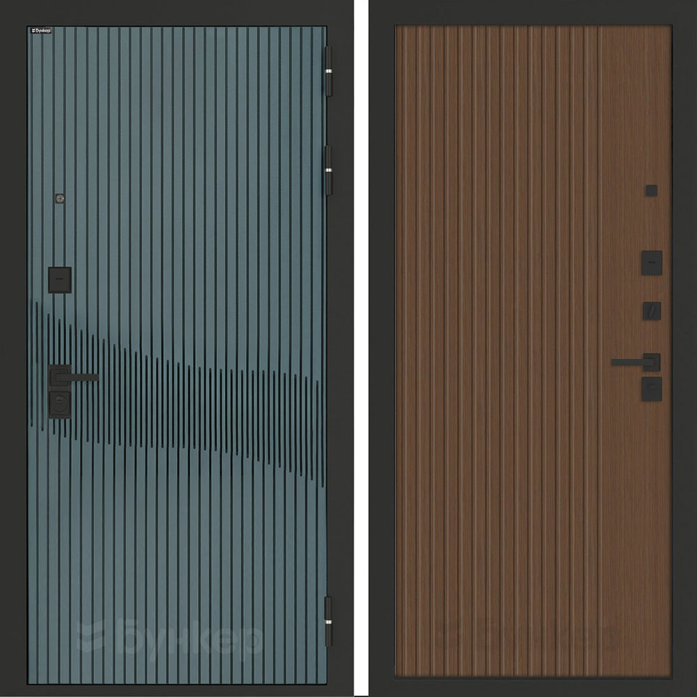 Входная дверь Бункер BN-13 ХОМС Дуб кантри темный Входная дверь Бункер BN-13 ХОМС Дуб кантри темный