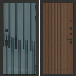 Входная дверь Бункер BN-13 ХОМС Дуб кантри темный Входная дверь Бункер BN-13 ХОМС Дуб кантри темный