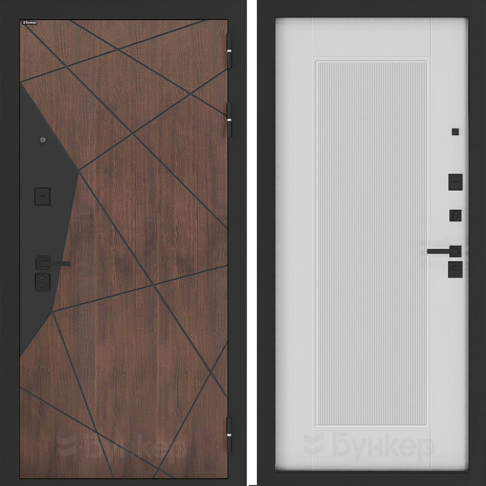 Входная дверь Бункер BN-14 АМСТРОД Белый софт рельеф Входная дверь Бункер BN-14 АМСТРОД Белый софт рельеф