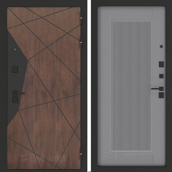 Входная дверь Бункер BN-14 АМСТРОД Серый софт рельеф Входная дверь Бункер BN-14 АМСТРОД Серый софт рельеф