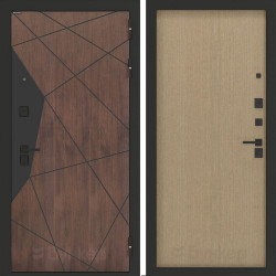 Входная дверь Бункер BN-14 ДВП Венге светлый Входная дверь Бункер BN-14 ДВП Венге светлый