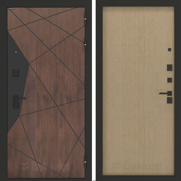 Входная дверь Бункер BN-14 ДВП Венге светлый