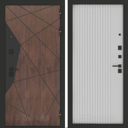 Входная дверь Бункер BN-14 ХОМС Белый софт рельеф Входная дверь Бункер BN-14 ХОМС Белый софт рельеф