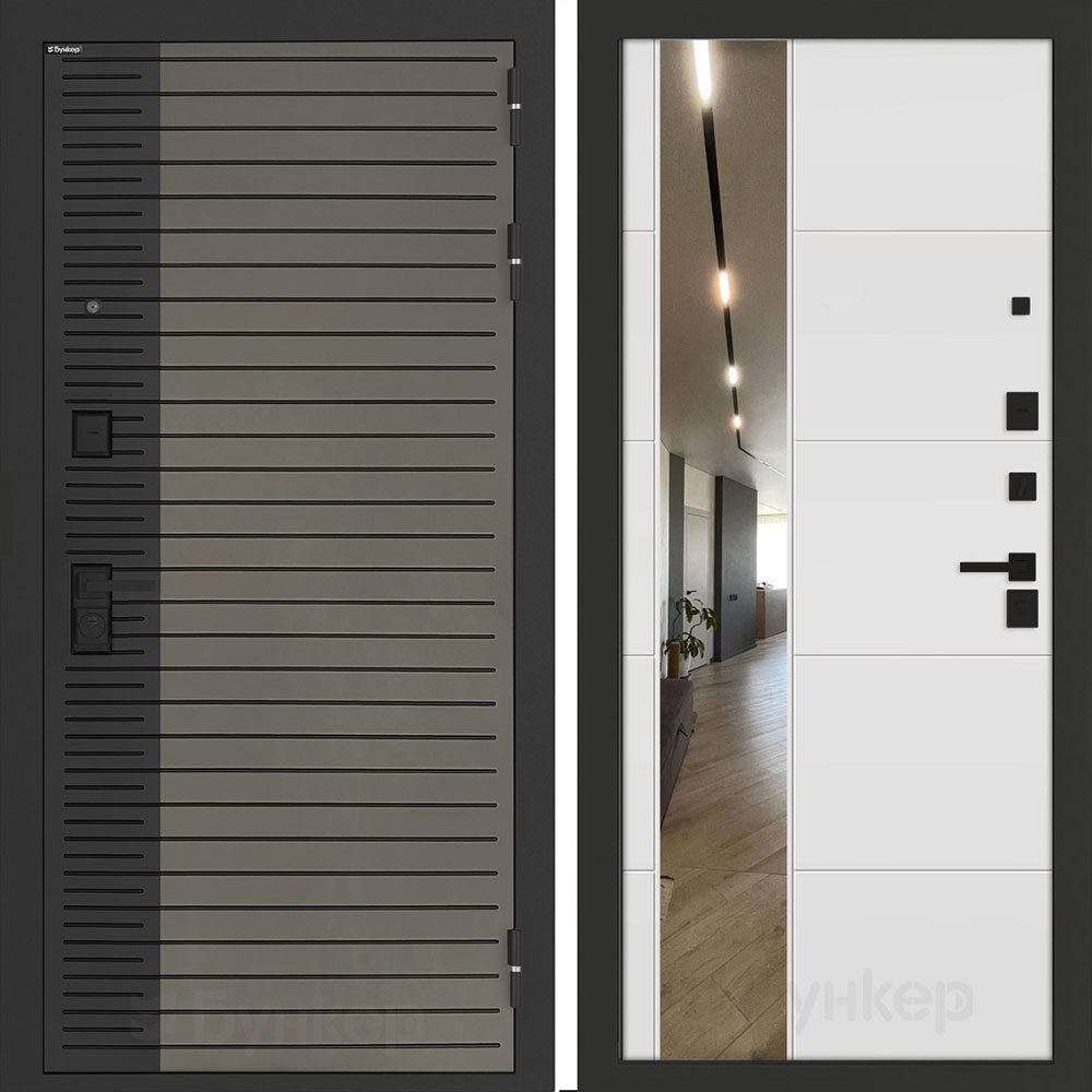 Входная дверь Бункер BN-15 ФЛЗ-649 Белый софт Входная дверь Бункер BN-15 ФЛЗ-649 Белый софт
