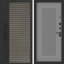 Входная дверь Бункер BN-15 АМСТРОД Серый софт рельеф