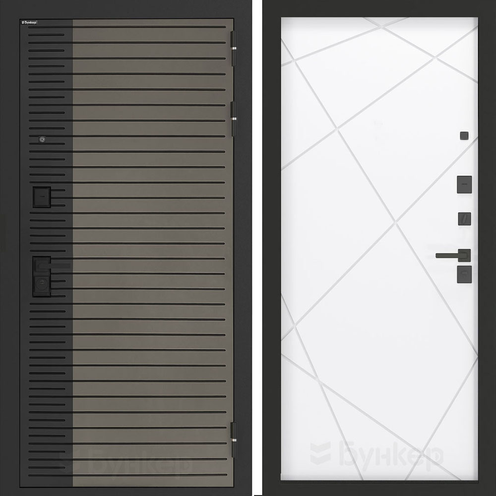 Входная дверь Бункер BN-15 ФЛ-291 Белый софт Входная дверь Бункер BN-15 ФЛ-291 Белый софт