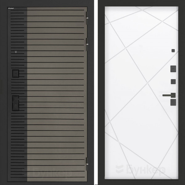 Входная дверь Бункер BN-15 ФЛ-291 Белый софт Входная дверь Бункер BN-15 ФЛ-291 Белый софт