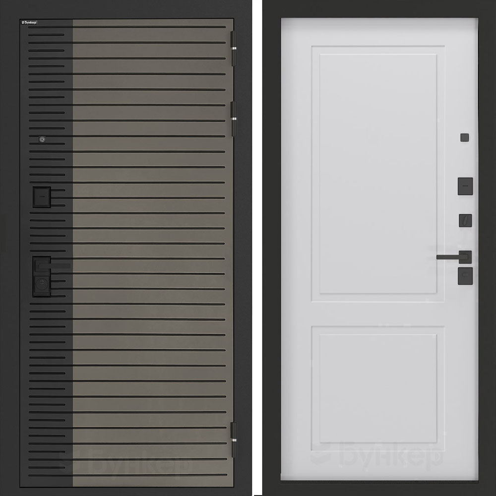 Входная дверь Бункер BN-15 ФЛ-609 Белый софт Входная дверь Бункер BN-15 ФЛ-609 Белый софт