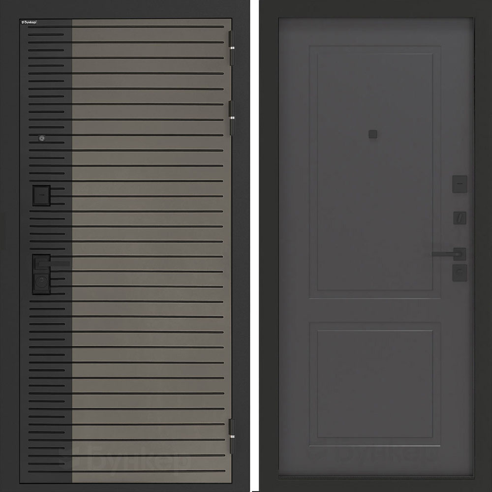 Входная дверь Бункер BN-15 ФЛ-609 Графит софт Входная дверь Бункер BN-15 ФЛ-609 Графит софт