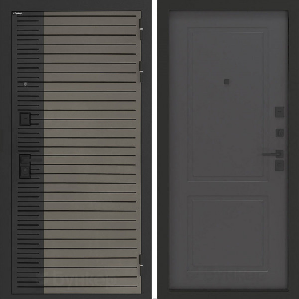 Входная дверь Бункер BN-15 ФЛ-609 Графит софт Входная дверь Бункер BN-15 ФЛ-609 Графит софт