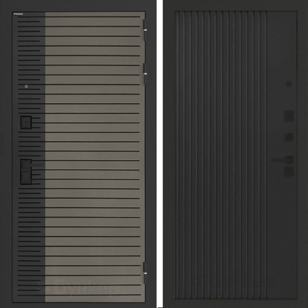 Входная дверь Бункер BN-15 ХОМС Черный кварц Входная дверь Бункер BN-15 ХОМС Черный кварц